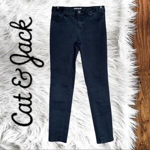 Cat & Jack Girls Black Super Skinny‎ mid-rise Jeans Size 14